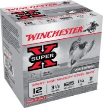 Winchester Ammo WEX12LM2 Super X Xpert High Velocity 12 Gauge 3.50 1 14 oz 1625 fps 2 Shot 25 Box