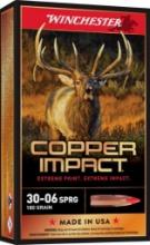 Winchester Ammo X3006CLF2 Copper Impact Hunting 3006 Springfield 180 gr Copper Extreme Point
