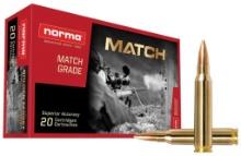 Norma Ammunition 10157692 Dedicated Precision Golden Target Match 223 Rem 69 gr Hollow Point Boat