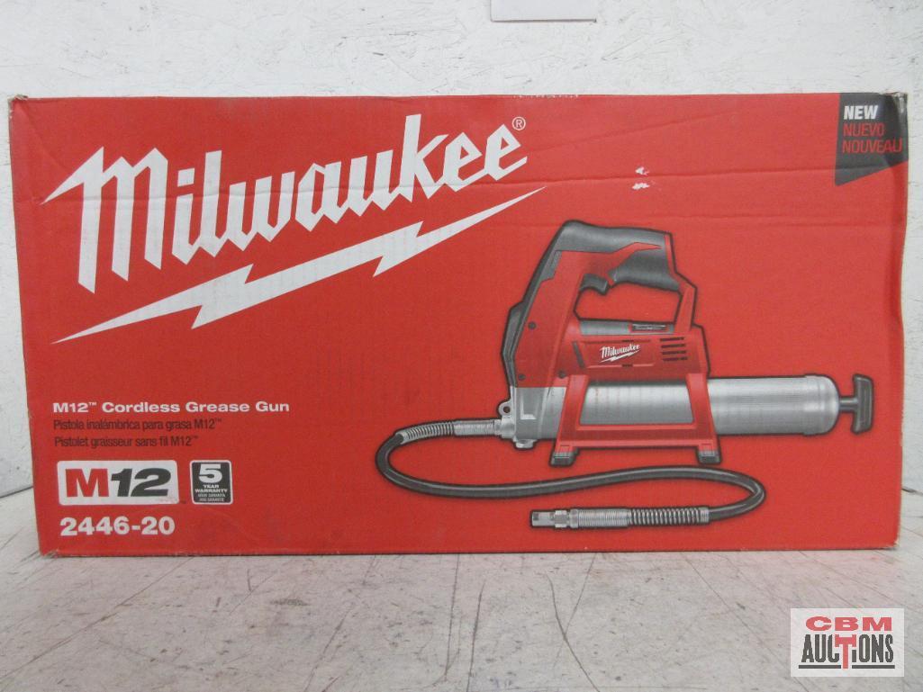 Milwaukee 2446-20 M12 Cordless Grease Gun - Tool Only -...S#5307