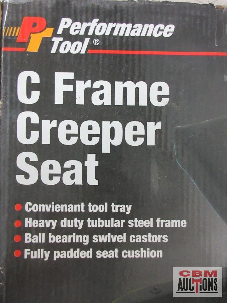 Pt Performance Tool W85007 C Frame Creeper Seat w/ Caster Wheels...