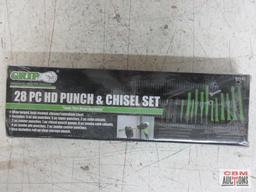 Grip 61142 Heavy Duty 28pc Punch & Chisel Set w/ Vinyl Storage Pouch...