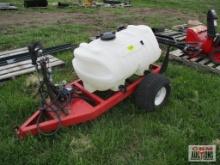 Pull Behind Folding Boom Sprayer With Wand & Electric Pump (Unknown)