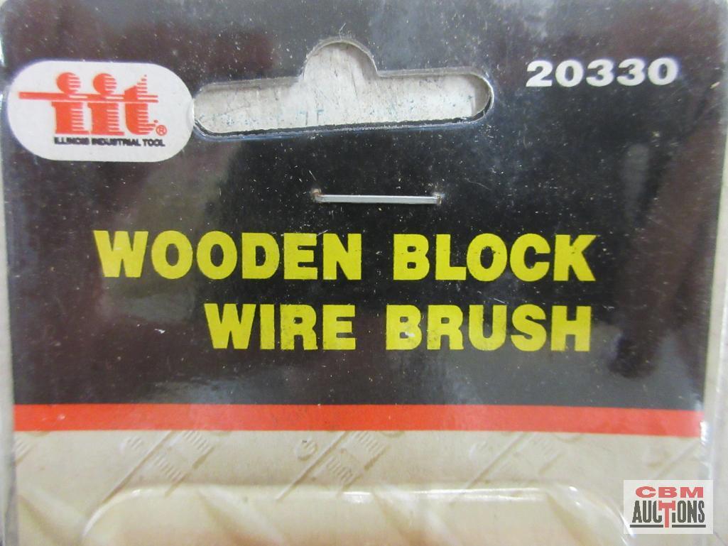 IIT 20330 Wooden Block Wire Brush IIT 80508 10pc Quick Change Finishing Kit IIT 60360 12pc