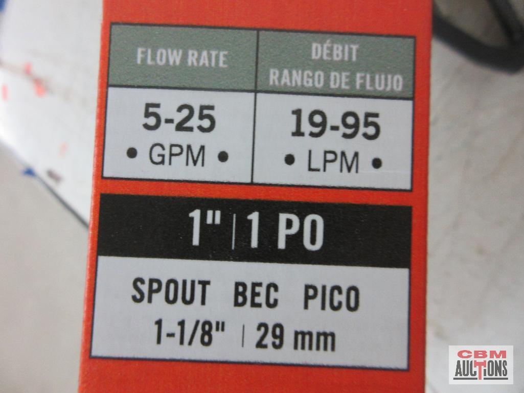 Fill-Rite N100DAU12G High Flow Nozzle - 1", 5-25GPM