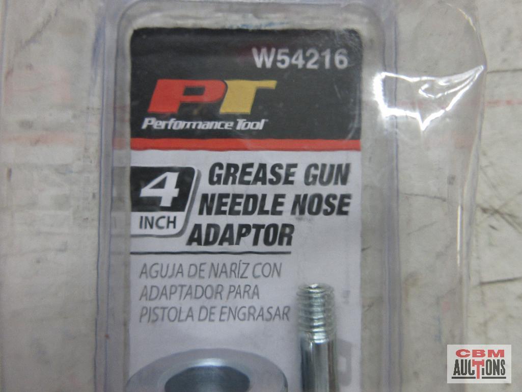 PT Performance Tool W54238 Grease Gun Coupler PT Performance Tool W54216 4" Grease Gun Needle Nose