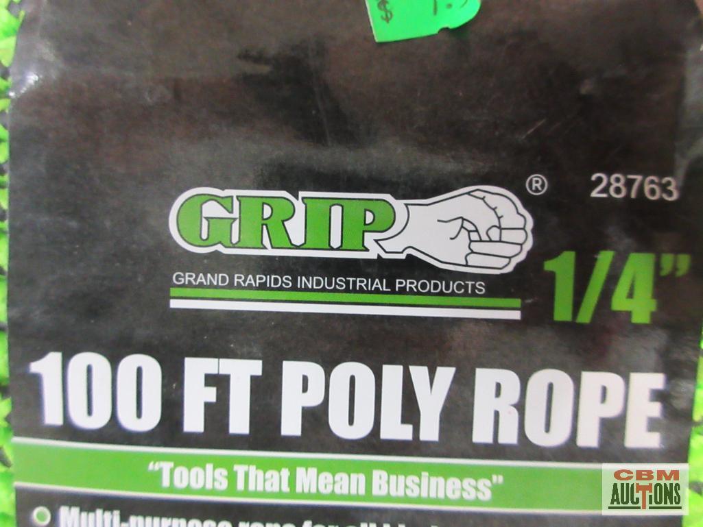 Grip 28443 31" E.P.D.M. Rubber Straps - Set of 4 Grip 38763 1/4" x 100' Poly Rope