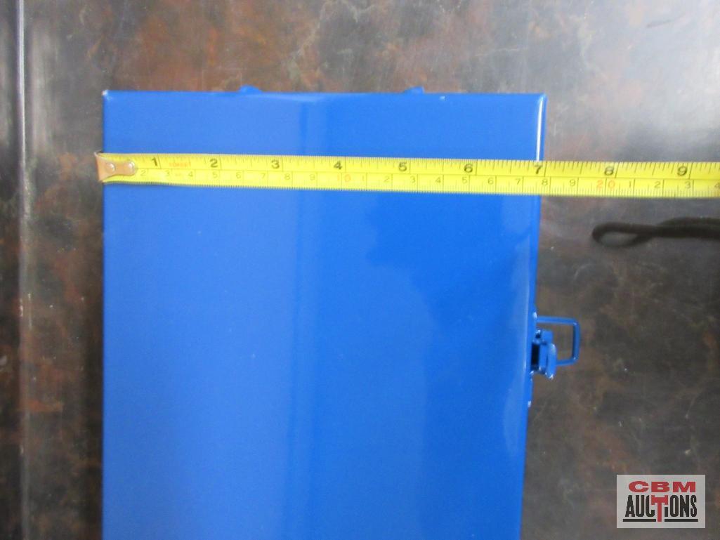 Grey Pneumatic Blue Metal Tool Box 21" x 7" x 4.5"...