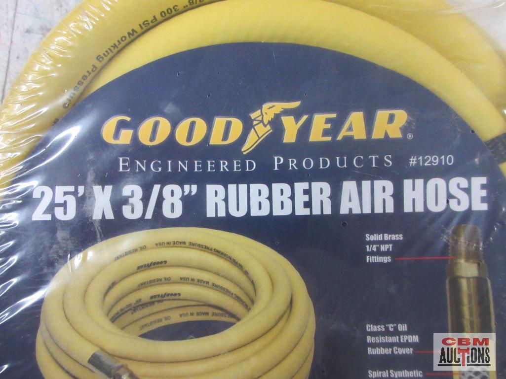 Good Year 12910 25' x 3/8" Rubber Air Hose