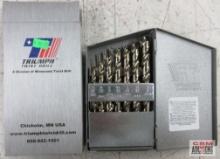 Triumph 099826 15pc Cobalt...Steel, Bronze Oxide T18C Style, Dill Bit Set w/ Metal Storage Case