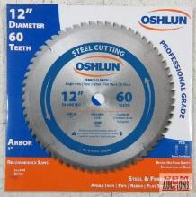 Oshlun SBF-120060 12" Ferrous Metal Saw Blade, 60 Teeth, Arbor 1"...
