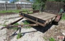 78"x12' Gold Star Single Axle Flatbed Trailer With Flip Up Lawn Gate (WAITING ON TITLE-NEED MORE
