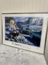 2000 St. Ignace 25th Anniversary Straits Area Antique Auto Show framed print