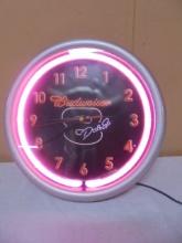 Dale Earnhardt Jr. Neaon Wall Clock