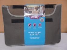 Heart To Tail Travel Bucket Pet Bed