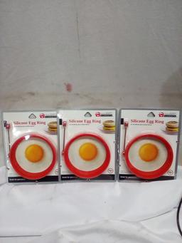 QTY 3 Silicone egg rings