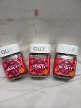 Olly Undeniable Beauty Hair, Skin, & Nail Gummies. Qty 3.