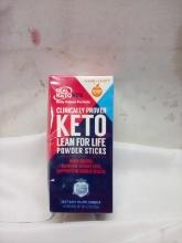 Keto Lean for Life Powder Sticks Orange Recently Expired