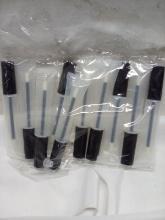 10 Pack Empty Lip Glass Containers w/ Brush Wand.
