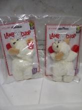 Lambchop Catnip Cat Toys. Qty 2.