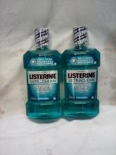 Qty 2 Listerine Ultraclean Mouth Wash 1lt
