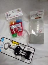 QTY 1each deluxe corkscrew, mini party cups, portion cups