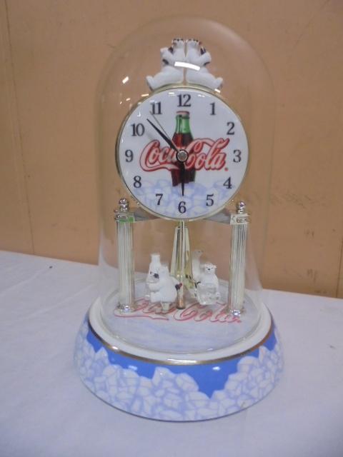 Glass Dome Coca-Cola Clock