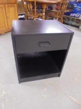 Black Wooden Nightstand/Side Table w/Drawer