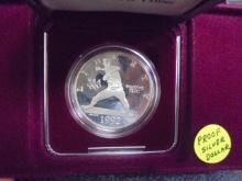 1992 U.S. Olympic Coins Proof Silver Dollar