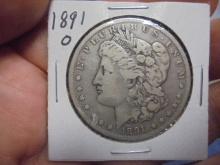 1891 O Mint Morgan Silver Dollar