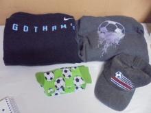 2 Hooded Soccer Sweatshirt/Hat/Socks