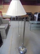 Vintage Chrome Swing Arm Floor Lamp