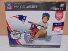 NFL Patriot 15" 3 Wheeled Cruiser w/2 LED Lights