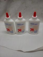 Washable School Glue Qty. 3 bottles 4 FL Oz Each