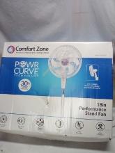 Comfort Zone 18” Perfomance Stand Power Curve Fan