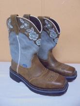 Brand New Pair of Ladies Justin Leather Cowboy Boots