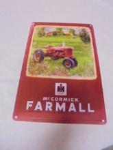 International Harvester McCormick Farmall Tractor Metal Sign