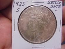1925 S Mint Silver Peace Dollar