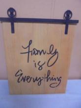 Wood & Metal "Family is Everything" Wall Décor