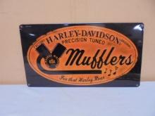 Metal Harley-Davidson Mufflers Sign