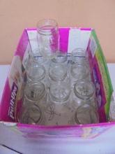Group of 12 Pint Glass Canning Jars