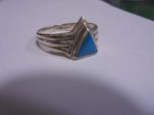 Ladies Sterling Silver & Arizona Turquoise Ring