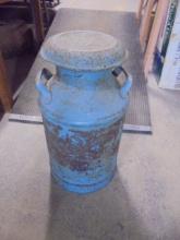 Antique Painted Milk Can
