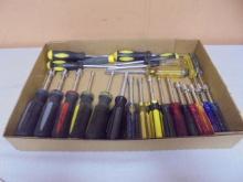 Large Group of Nut Drivers & Tourque Head Screwdrivers