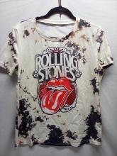 Bleached Rolling Stones Tshirt, size S/M