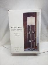 Floor Lamp with Shelves 62” Tall