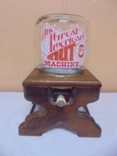Wooda and Glass Great American 5 Cent Nut Machine