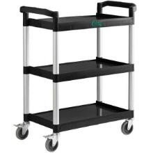 New - Choice 3 Shelf Black Plastic Utility Cart