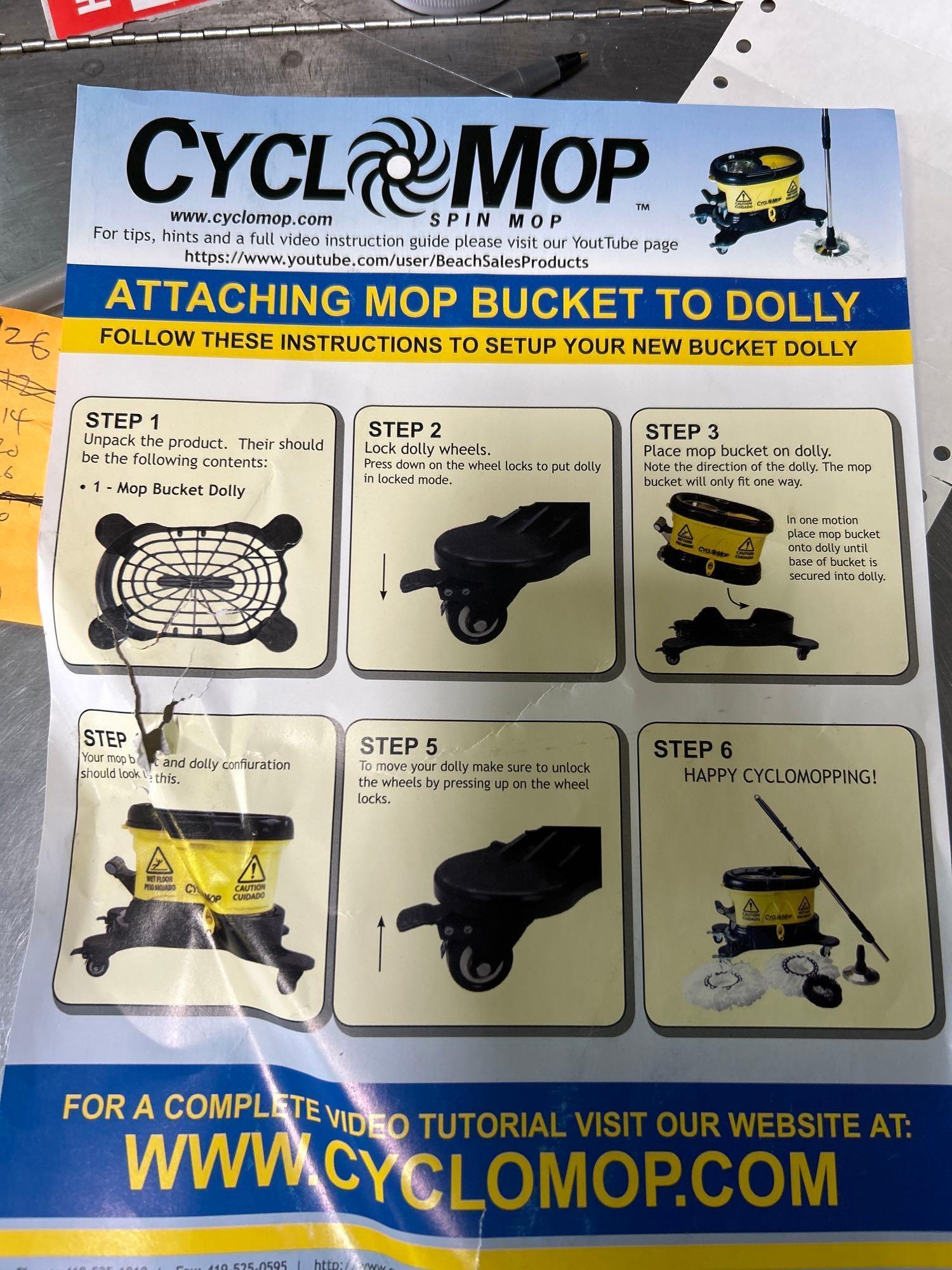 New CycloMop Mdl. CM500D Spin Mop