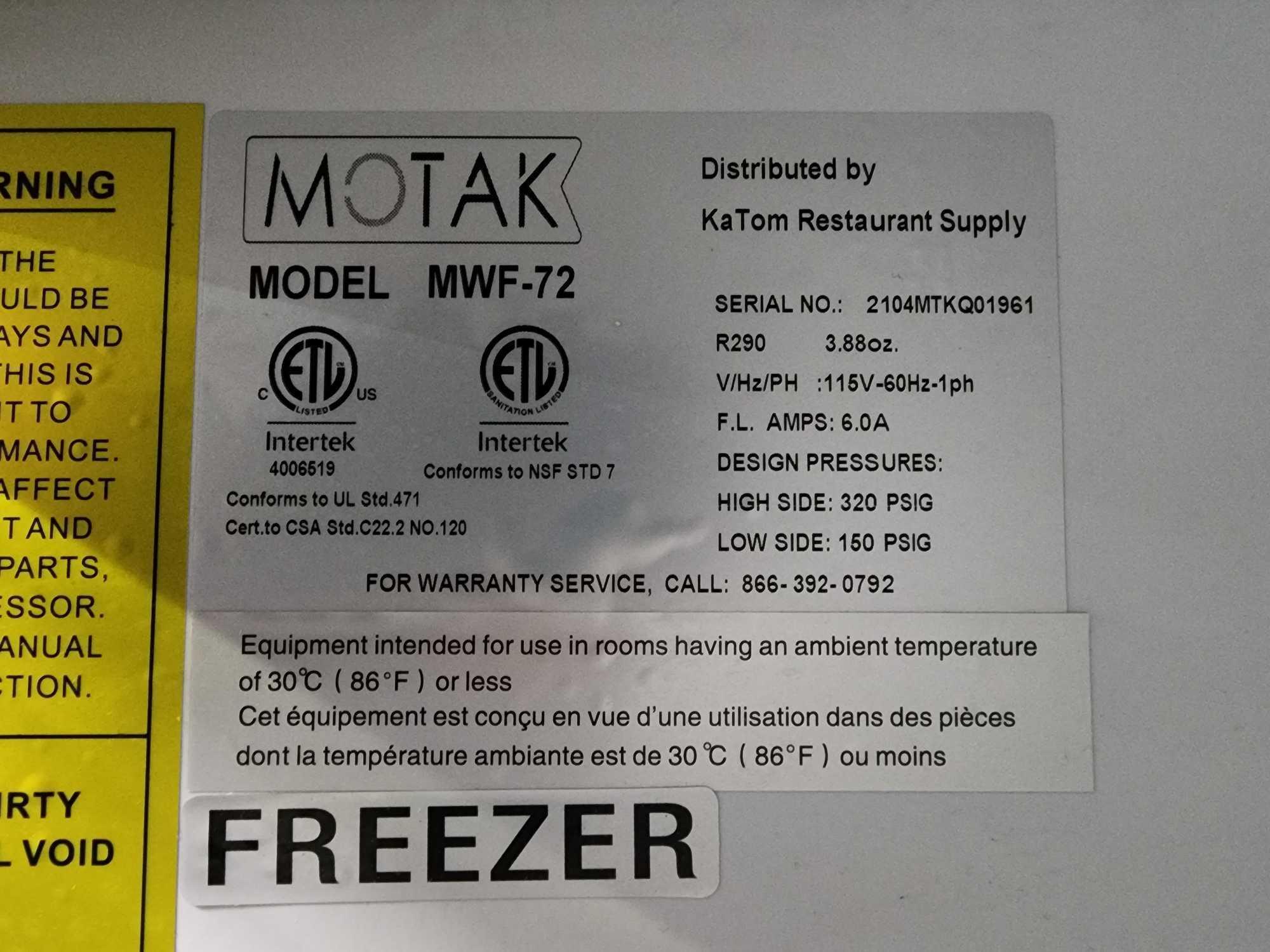 Motak 72 in. Worktop Freezer